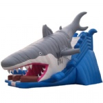 SL-047-big shark inflatable slide/Shark Attack inflatable Slides