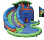 SL-092-commercial inflatable slide with water pool for summer holiday party